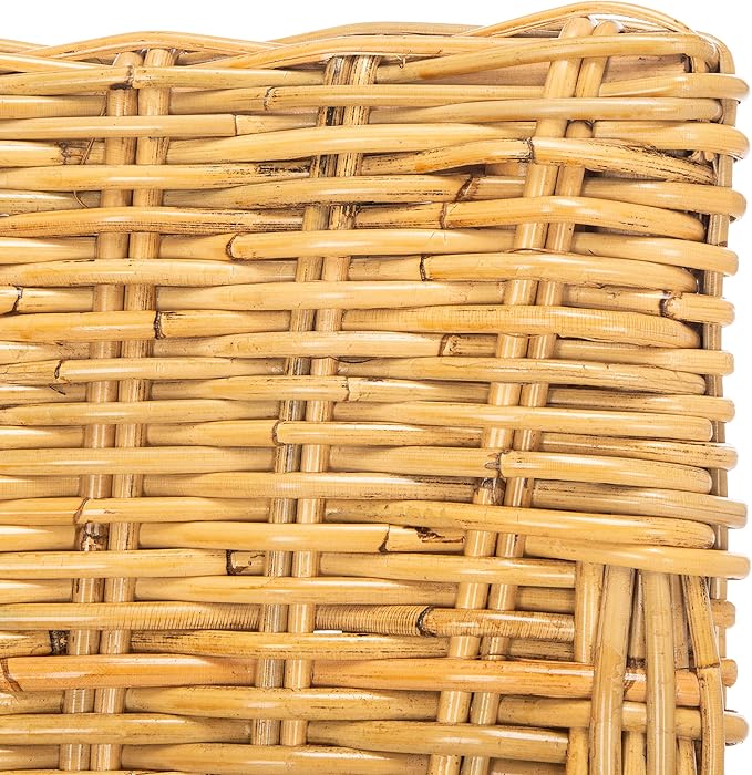 Safavieh Home Collection Cristen Rattan Cushion Accent Chair Natural/White (ACH6513B)