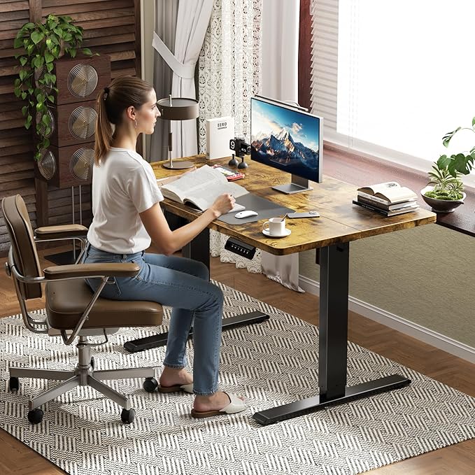 Electric Standing Desk Frame3 Memory Height Adjustable Table Legs Up to 47.2Ergonomic Standing Desk Base Workstation for Home Office Black Frame Only