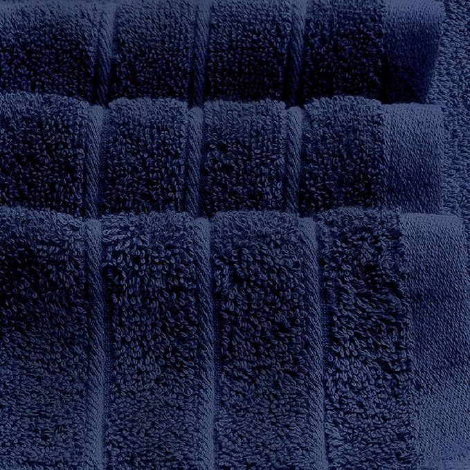 Tens Towels Pack of 2 Extra Large Bath Sheets 35 x 70 Inches 100% Cotton Larger &amp Lighter Weight Quicker to Dry Super Soft &amp Absorbent Oversized Bath Towels Navy