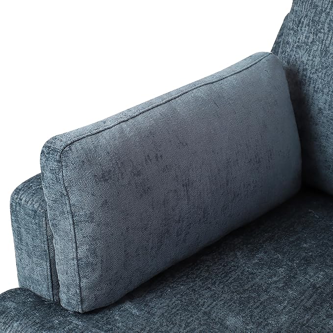 Chenille Oversized Accent Chair with Plush Armrest Cushions | Large Lounge Chair Single Sofa for Living Room Bedroom