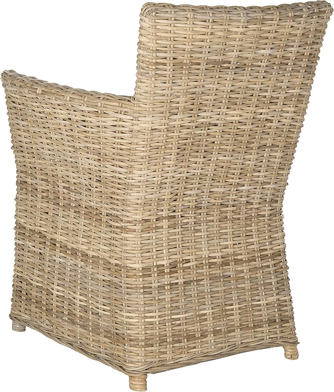SAFAVIEH Home Collection Natuna Soft Grey Arm Chair