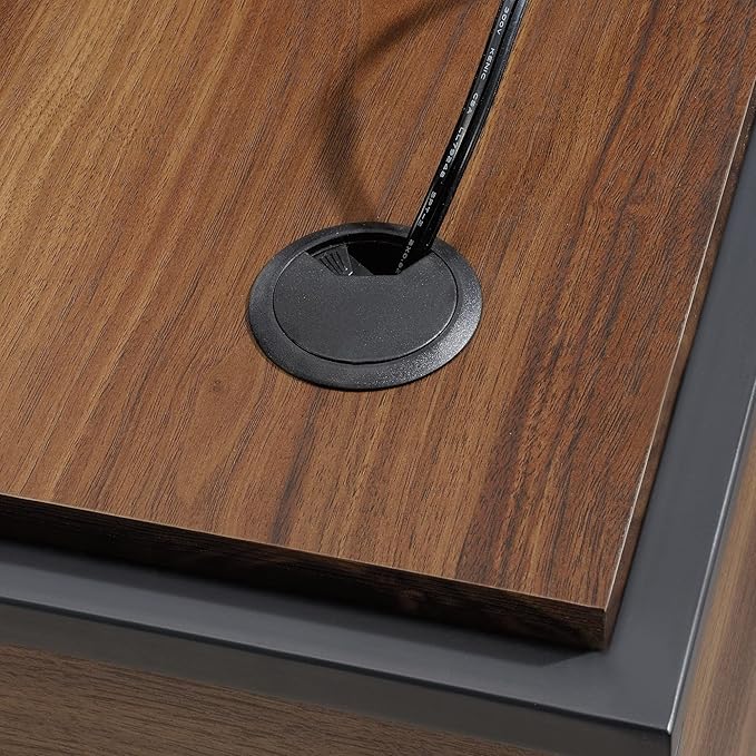 Sauder® Nova Loft 59W L-Shape Corner Desk Grand Walnut