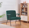 Generic Cloth Leisure Black Metal Frame Recliner for Living Room and Bedroom Green