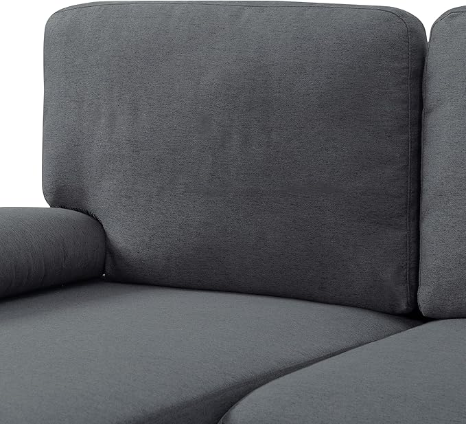 107.9” U Shaped Sectional Sofa with Double Extra Wide Chaise Seat Cushions &amp Removable Back for Living Room Office Apartment
