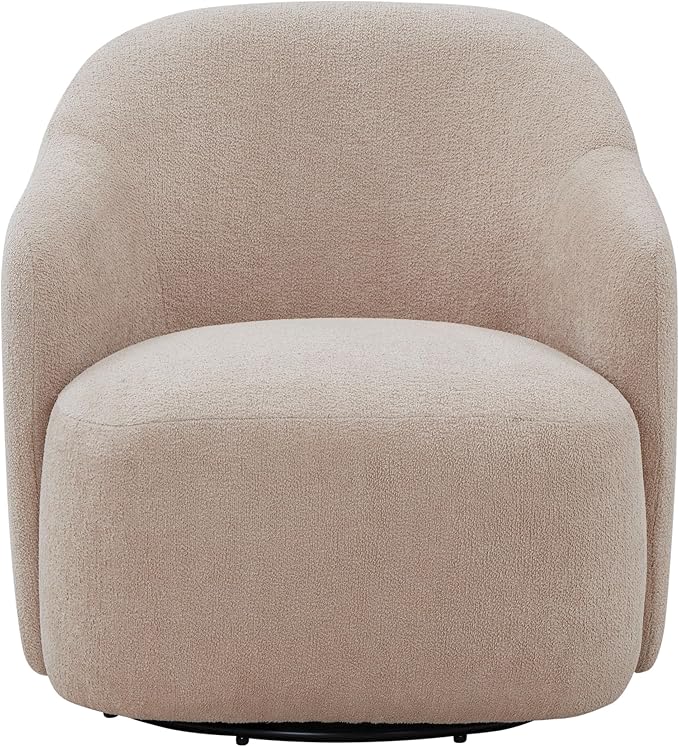 SAFAVIEH Couture Collection Peitra Oatmeal Boucle Accent Chair (Fully Assembled)