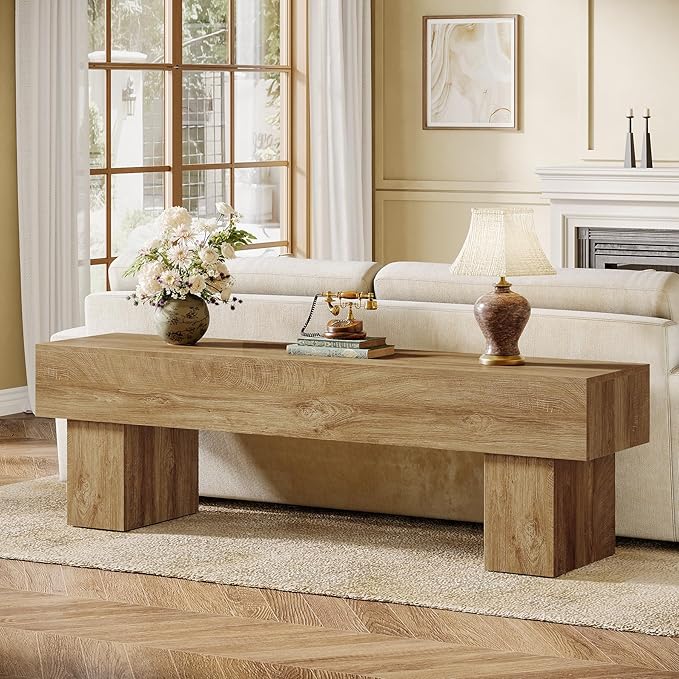 Tribesigns 63 TV Stand Farmhouse Entertainment Center Low TV Console Table for Living Room Long Media Console Television Stands for 55/60/65 Inch TV