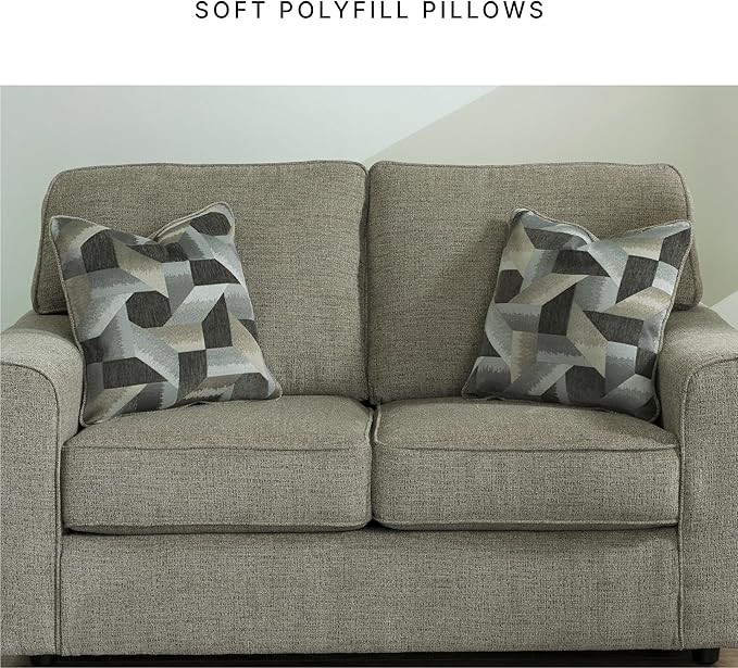 Signature Design by Ashley Cascilla Casual Loveseat Light Gray
