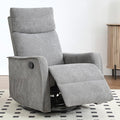 Leyu&ampHafort Swivel Rocker Recliner Chair 360° Swivel Recliner with Heat and Massage Rocker Recliner Nursery Glider Chair with Side Pockets for Living Room