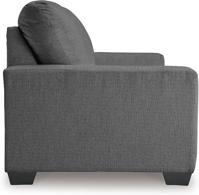 Signature Design by Ashley Rannis Casual 2-in-1 Sofa Sleeper with Folding Gel Memory Foam Mattress Full Gray