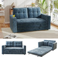 WorthFurni Convertible Sofa BedSleeper Sofa Floor Sofa Bed for Small Spaces Folding Couch Bed - Blue