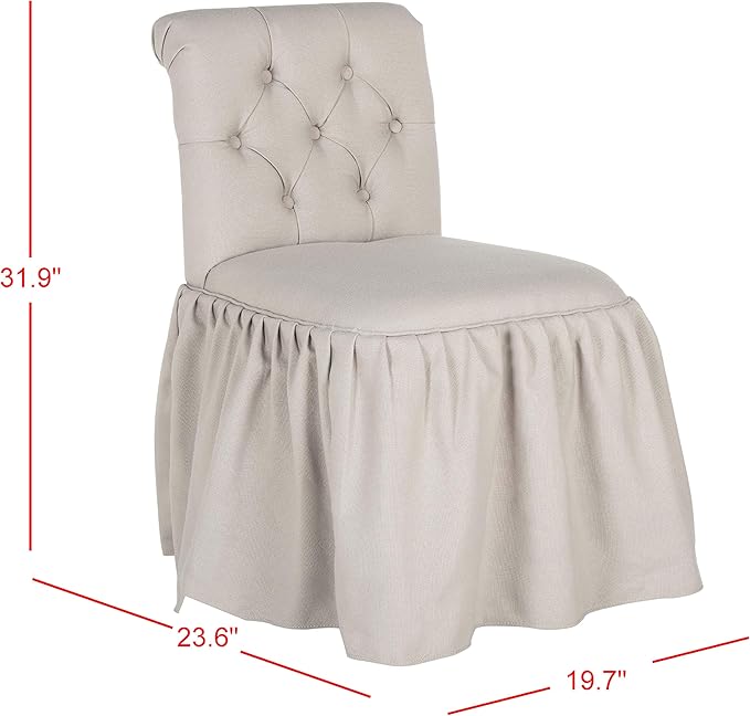 Safavieh Mercer Collection Allie Taupe Vanity Chair