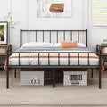 Queen Bed Frame-Classic Metal Platform Bed FrameMattress Foundation with Steel Slat SupportUnder Foundation StorageNo Box Spring Needed Easy Assembly Queen Size