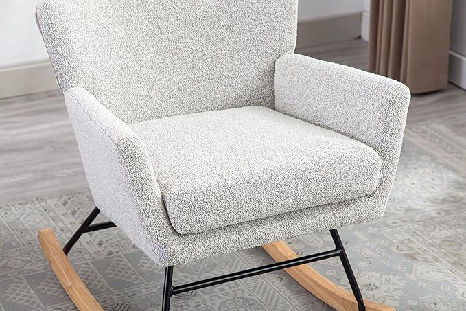 Fish Tail Living Room Comfortable Rocking Chair Living Room Chair