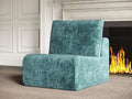 EASE MOOSE Milddle Module Seat for Boneless Sectional Modular Cloud Couch Sectional Armless Chair for Modular Boneless Cloud Sofa Blue