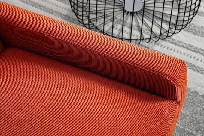 Accent Chair - Modern Industrial Slant Armchair with Metal Frame - Premium High Density Soft Single Chair for Living Room Bedroom