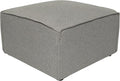Flash Furniture Bridgetown Fabric Ottoman Module for Sectional Sofa Customizable Modular Couch Ottoman Gray
