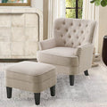 Rosevara Atlas Accent Chairs for Living Room &amp Bedroom Velvet Beige