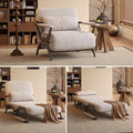 JASIWAY Convertible Sleeper Chair 3-in-1 Convertable Fold-Out Chair Bed for Adults Futon Sofa Sleeper That Turn into Beds for Small Spaces Adjustable Backrest Walnut(76.4 D X 33 W)