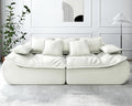 Hobestluk Sofa Couches 3-Seater Modular Sectional Sofa 89''Comfy Loveseat with Throw Deep Seat Small Sofa for Small Space Memory Foam Sectional Couches for Living Room Office Apartment