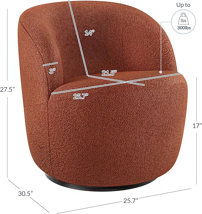 BELLEZE Modern Velvet Swivel Accent Chairs 360 Upholstered Multi-Purpose Chairs Comfortable Round Barrel Chairs for Living Room Bedroom - Slate (Set of 2) - 300 lbs Weight Capacity