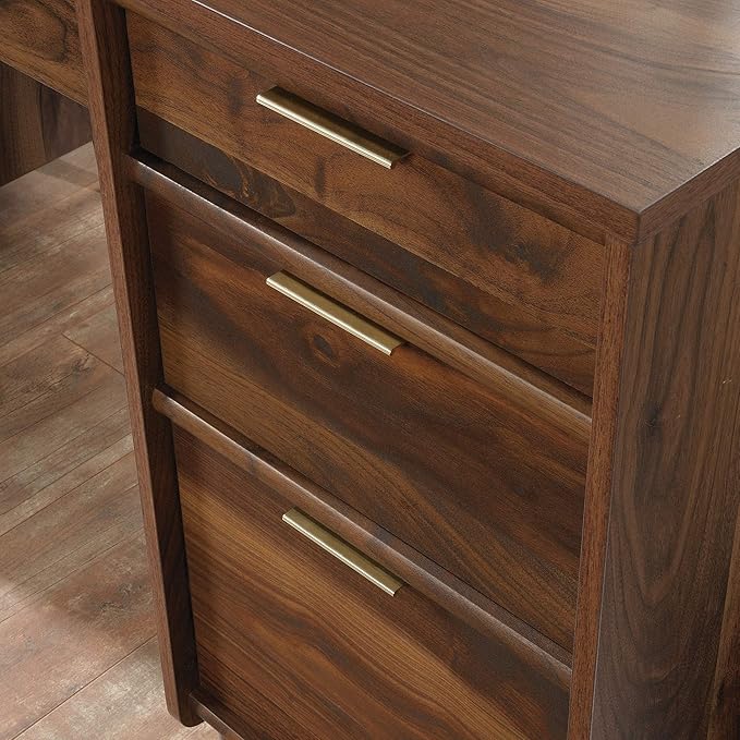 Sauder Clifford Place Executive Desk in Grand Walnut finish
