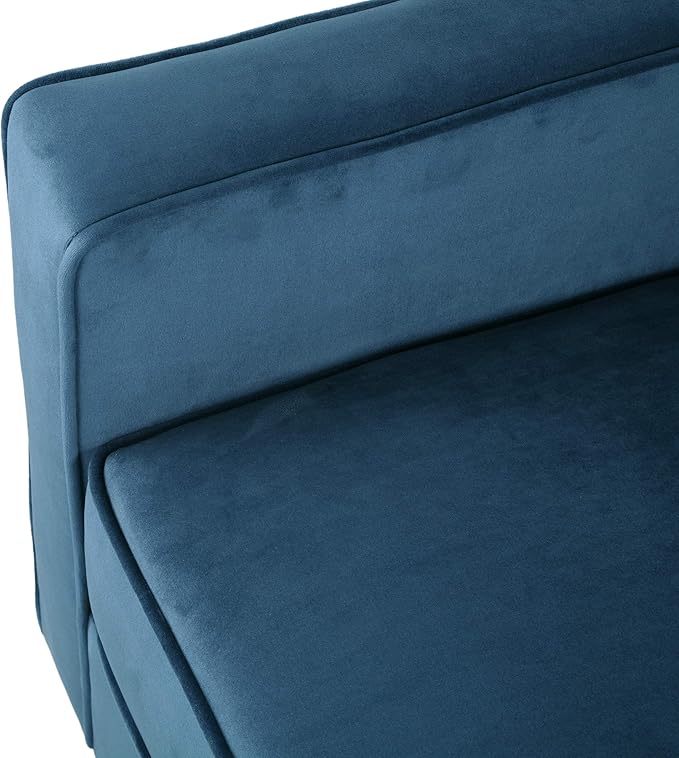 Christopher Knight Home Rachel Contemporary Velvet Club Chair Blue Dark Brown