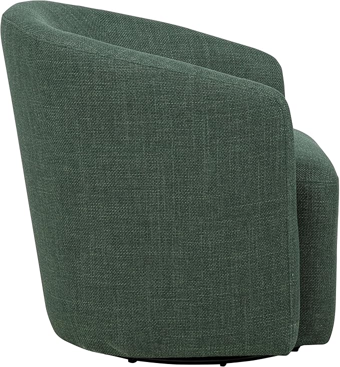 Coaster Home Furnishings - Mossbrook - Wood - Swivel Accent Chair with Barrel Back Foam Cushioning and 360-Degree Rotating Base - Living Room - Green - 903222