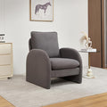 Modern Sherpa Upholstered Accent Chair Comfortable Living Room Armchair Lounge Chair for Bedroom and Office - Stylish and Ergonomic Design