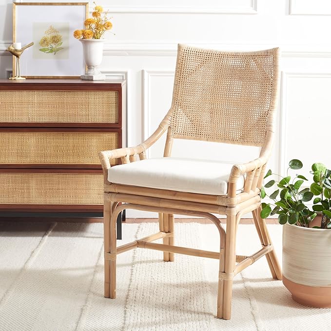 Safavieh Home Collection Donatella Wash Chair Natural White