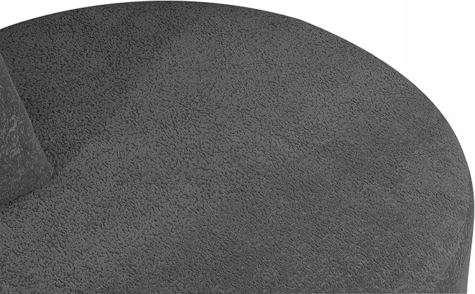 GDFStudio 116 Modern Curved Sectional Sofa with Chaise LoungePearl Upholstered Fully Compressed Sponge Couch2 Pcs SetRight Hand FacingFully Assembled Lounge Seating for Living RoomCharcoal Gray