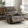 Lexicon Glider Recliner Chair with Lever Handle Textured Microfiber Manual Recliner Plush Stitching Cushion Pillow Top Arms Rustic Armchair for Cabin/Living Room Easy Assembly Camouflage