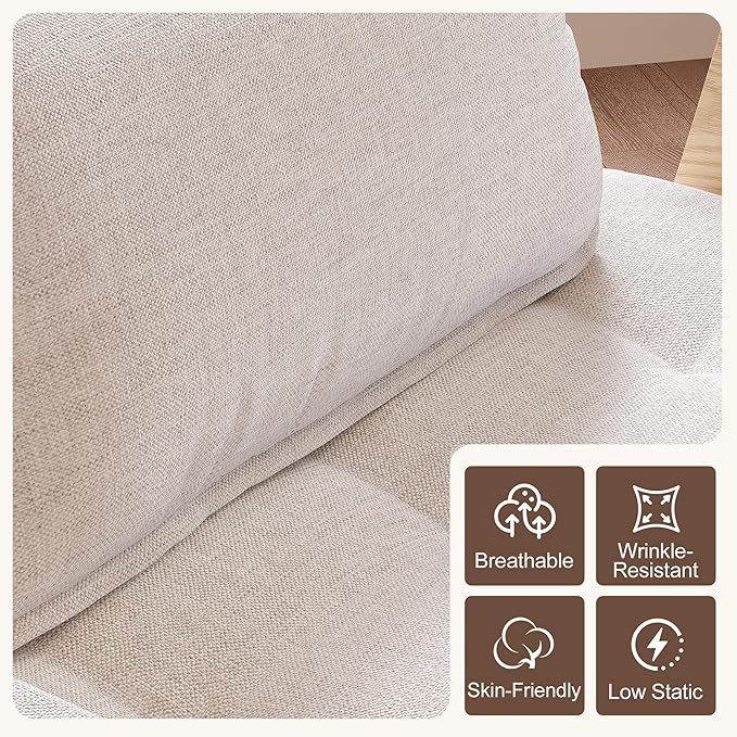 JASIWAY Convertible Sleeper Chair for Small Spaces 3-in-1 Convertable Single Chair Bed for Adults Fold-Out Futon Sofa Sleeper That Turn into Beds Adjustable Backrest(76.8 D X 29 W)