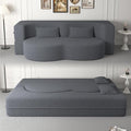 Foldable Sofa Bed2 in 1 Convertible Cloud Loveseat Sleeper Sofa BedTeddy Floor Sofa with 2 PillowsSofas &amp Couches for Living RoomGuest BedPlayroomno Assembly Required Cloud Couch (Grey)