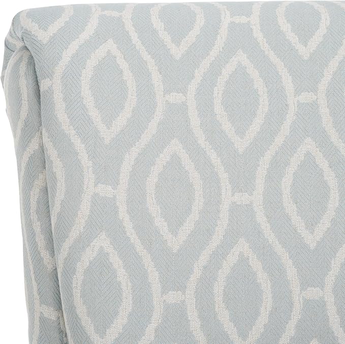 SAFAVIEH Home Collection Hazina Light Blue Geometric Ogee Club Chair