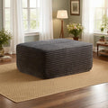 37.1 Ottoman for Couch Memory Foam Cloud Boneless Sectional Couch for Living Room Foot Stools No Assembly Require (Grey Ottoman)