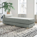 Jaxx Alon Daybed - Fold-Out Sleeper Chaise with Premium Memory Foam Queen-Size Mattress - Made in The USA - Ice