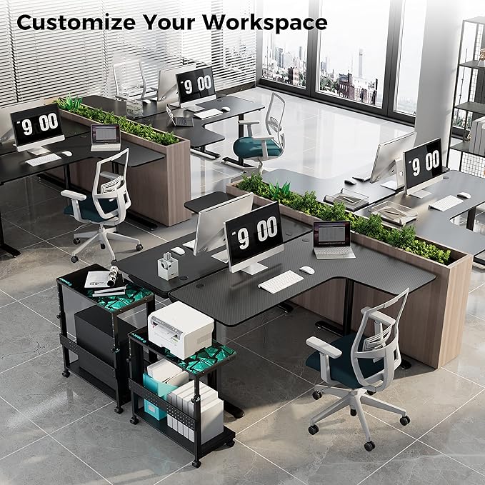 EUREKA ERGONOMIC L Shaped Gaming Desk 60 Inch L60 Home Office Corner PC Computer Gamer Table Large Writing Workstation Gifts w Mouse Pad Cable Management Space Saving Easy to Assemble Left Black
