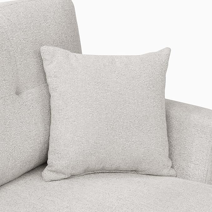 Convertible Sleeper Sofa Bed with Pull Out Couch L Shaped Couch with Chaise Storage Small Sectional Couches for Living Room Apartment | Linen Fabric | 76.5 | Beige