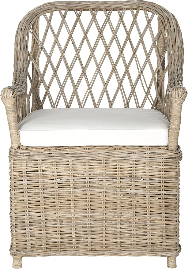 Safavieh Home Collection Maluku Soft Grey Arm Chair