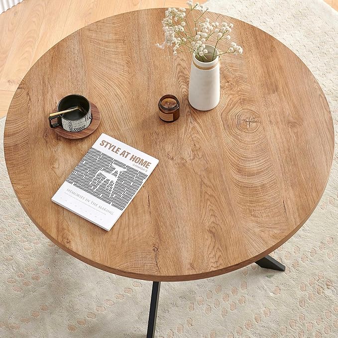 Dining Table Set for 4 Modern Mid-Century Compact Kitchen Table with Chairs Set 37-in Round Breakfast Nook Dinner Table Set with Upholstered Dining Side Chairs for Dining Room Grey