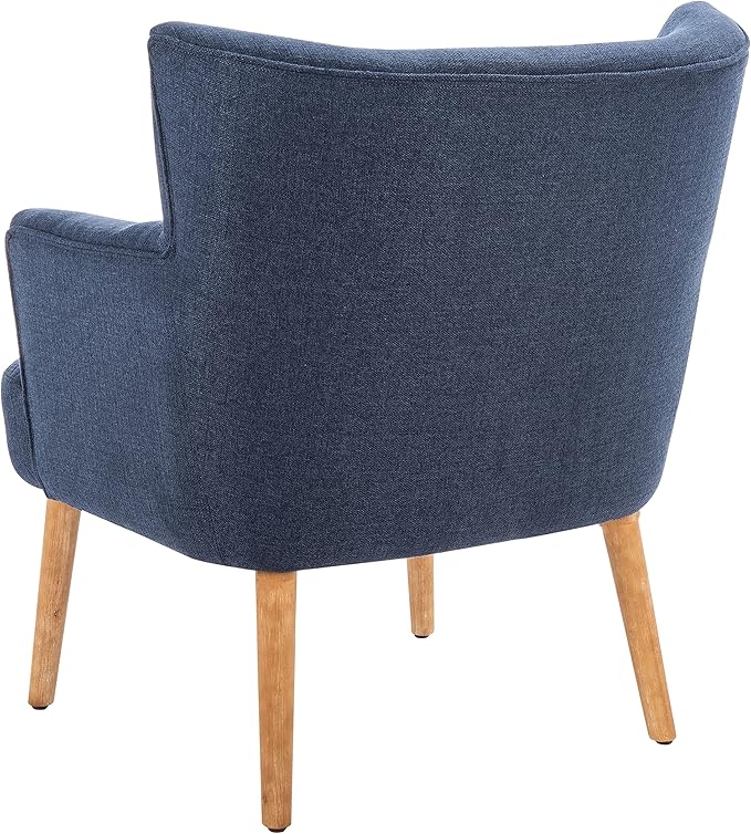 SAFAVIEH Home Collection Delfino Navy/Natural Accent Chair