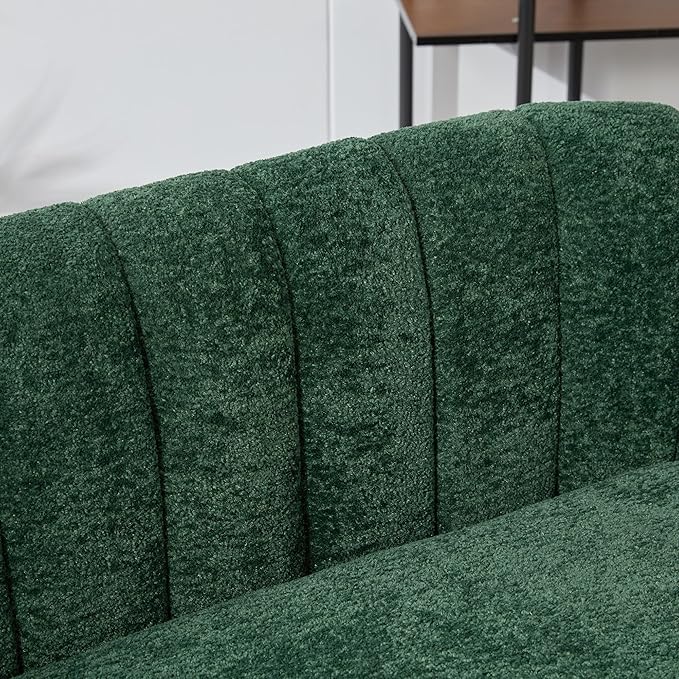 KEIKI 50.2'' Loveseat Sofa Upholstered Chenille Love Seat Couches Modern Deep Seat 2-Seat Sofa for Small Space Living Room Studio Apartment