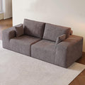 79 Modular Loveseat Sofa- 2 Seater Oversized Deep Seat Cloud Boneless Couch for Living Room Corduroy Loveseat Couch No Assembly Required (Brown)