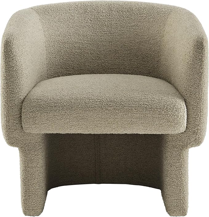Modway Muse Comfy Barrel Accent Chair in Cork