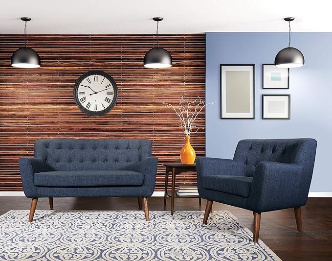 OSP Home Furnishings Arm Chair 32 x 28.63 x 31.63 navy