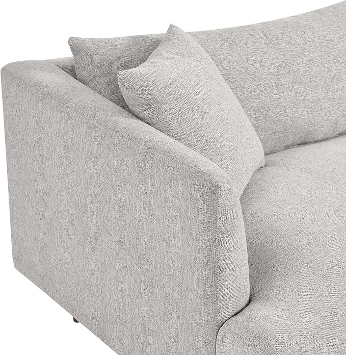 Modway Zoya Sofas Light Gray Fabric