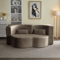 78 Inch 2-in-1 Convertible SofaFuton Folding Sofa BedPull Out Sofa Bed Boneless Couch with 2 Pilowoveseat Sleeper Floor Sofa for Bedroom Living Room Office Apartment(Corduroy Coffee)