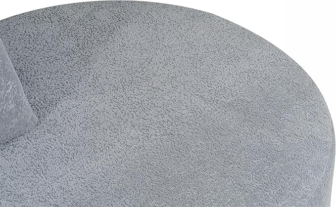 GDFStudio 116 Modern Curved Sectional Sofa with Chaise LoungePearl Upholstered Fully Compressed Sponge Couch2 Pcs SetRight Hand FacingFully Assembled Lounge Seating for Living RoomLight Gray