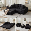80'' Modular Sectional Couch with L-Shape Chaise Modern Boneless Loveseat Cloud Couch for Living Room Sofa Bed with Deep Seat No Assembly Sleeper Sofa for Living room Apartment and Bedroom