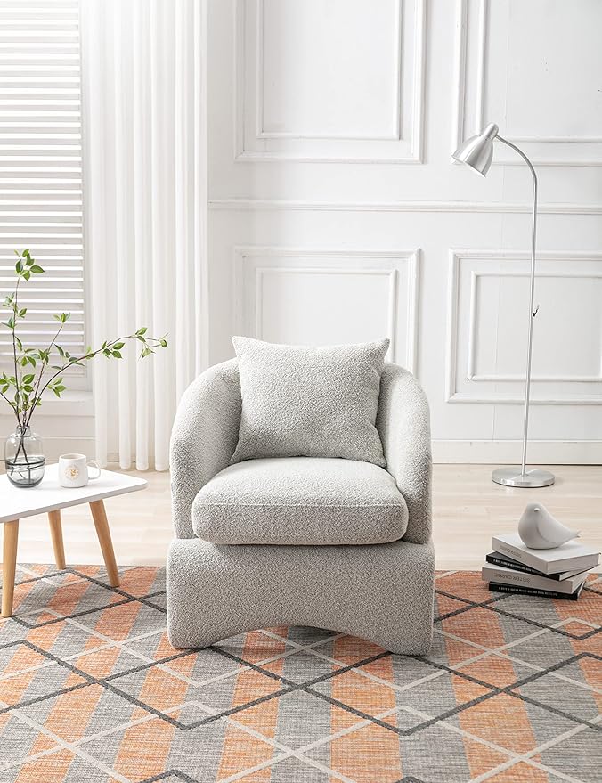 Generic Primary Living Room ChairLeisure Chair Light Grey